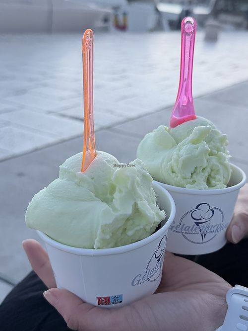   at Riva Gelateria in Split