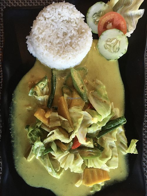 Mixed vegetable curry (not spicy, vegan)  at Achille Restobar in Moalboal