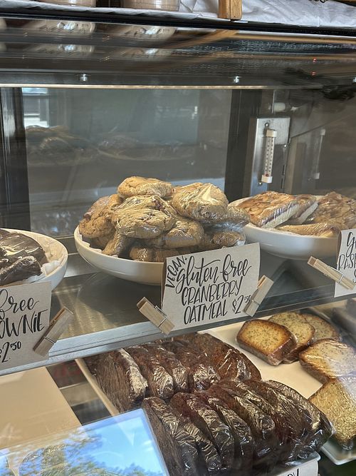 Clearly labeled vegan  at Paperback Cafe in Old Saybrook