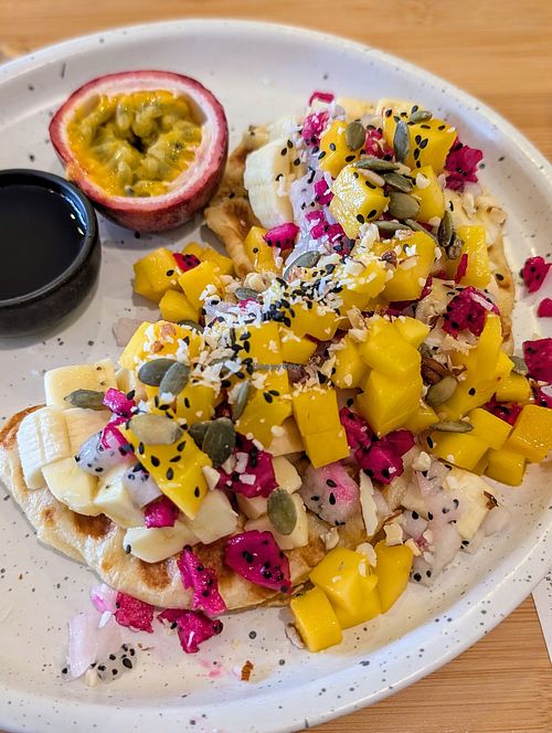 Tropical Croffle at Kia Ora Café in Koh Phangan