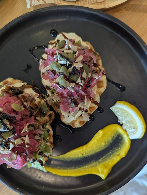 Mushroom croffle at Kia Ora Café in Koh Phangan