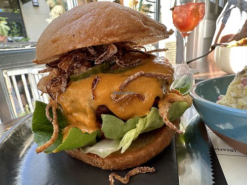 B & R Burger  at Blossom & Root Kitchen in Danville