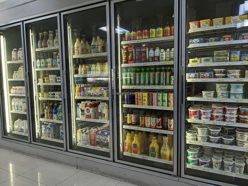 some vegan milks, yogurts, butter, etc at Gooseberries in Grants Pass