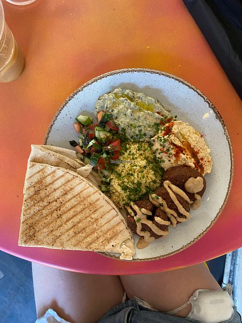 mezze platter at The Gallery Cafe in East London