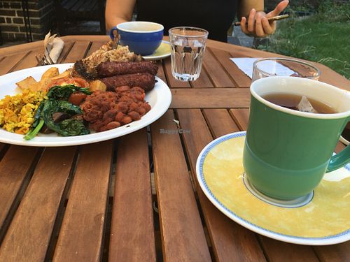 breakfast table at The Gallery Cafe in East London