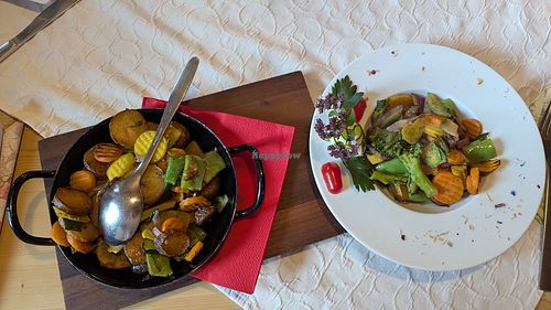 Gemüse-Gröstl at Sommelier Gottfried Steiner - Gasthaus Großvenediger in Lienz
