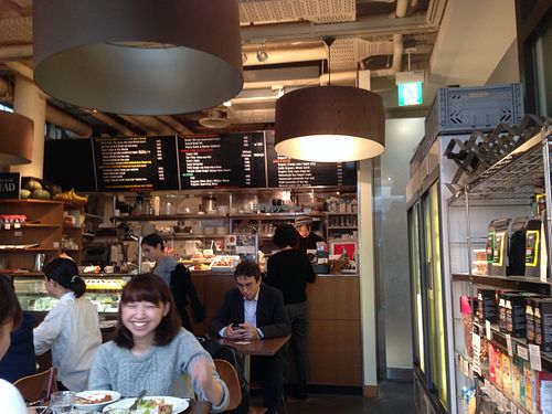 Nice atmosphere at Pure Cafe in Tokyo
