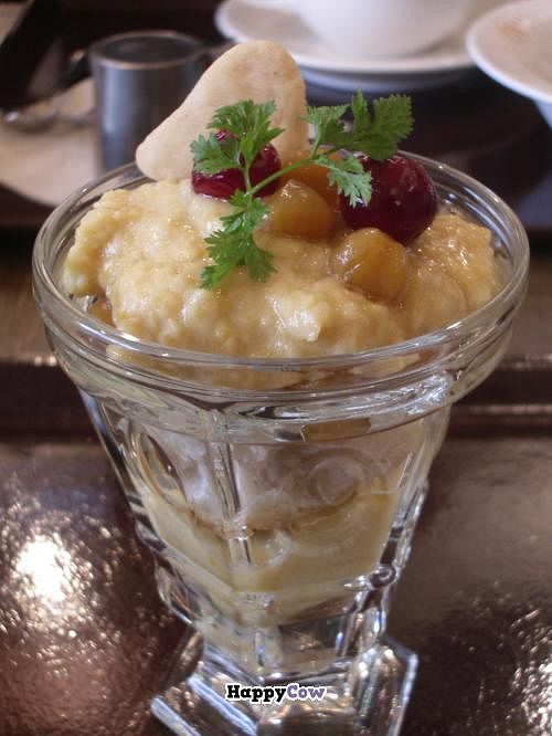 Chickpea parfait. at Pure Cafe in Tokyo
