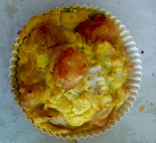 Potato & green onion frittata - as tasty as it looks! at Timeless Coffee Roasters and Bakery in Oakland