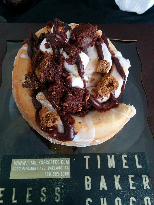 Cinnamon roll delight at Timeless Coffee Roasters and Bakery in Oakland