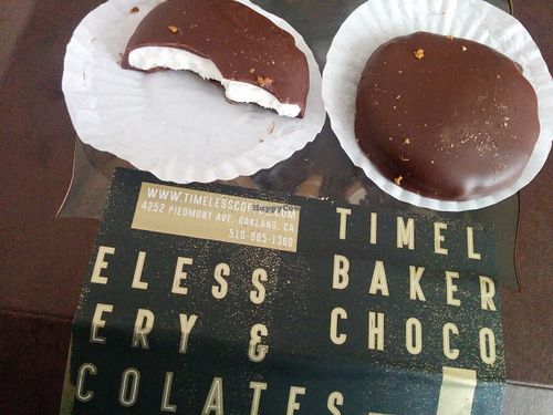 Chocolate peppermint patties at Timeless Coffee Roasters and Bakery in Oakland