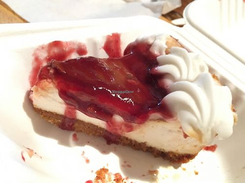 Vegan Cherry Cheesecake! at Timeless Coffee Roasters and Bakery in Oakland