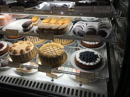 desserts case at Timeless Coffee Roasters and Bakery in Oakland