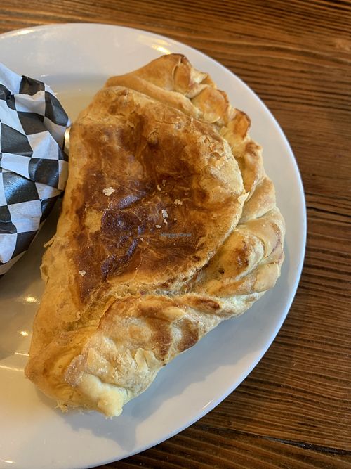 The sausage potato empanada…yum!   at Timeless Coffee Roasters and Bakery in Oakland