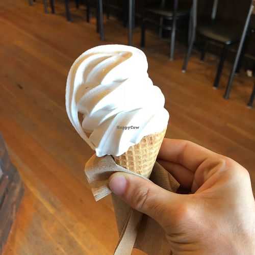 Soft Serve Vanilla Ice Cream at Timeless Coffee Roasters and Bakery in Oakland