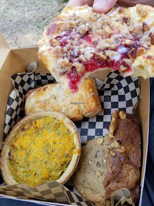 Quiche and other pastries at Timeless Coffee Roasters and Bakery in Oakland