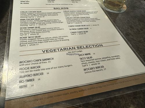 Not bad! Avocado chix’n minus cheesee  at The Pine Room in Burns