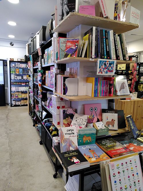 Books and puzzles at Aujourd'hui Demain Concept Store in Paris