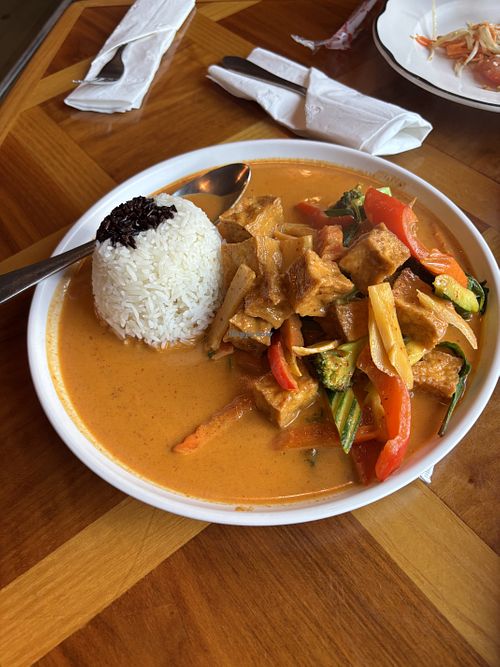 Tofu red curry  at Rice Violet in Worcester