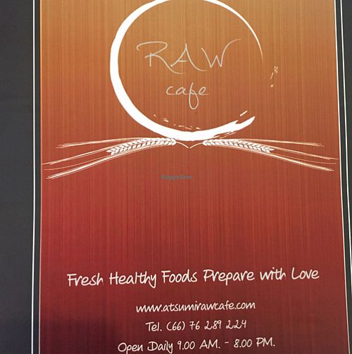 New menu at Atsumi Raw Cafe in Phuket