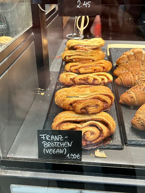 vegan "Franzbrötchen"  at Tchibo Shop & Coffee Bar in Dusseldorf