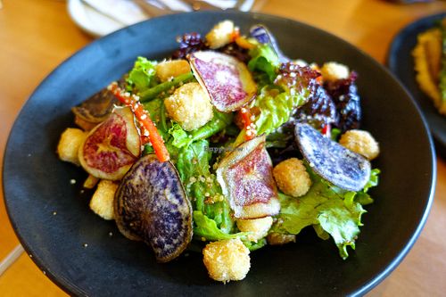 Crispy Tofu with Andean Grains Salad at Gusto Creciente  in Lima