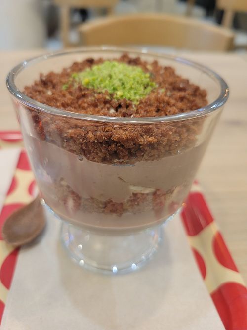 Chocolate dessert at Vegan World Kebab  in Warsaw