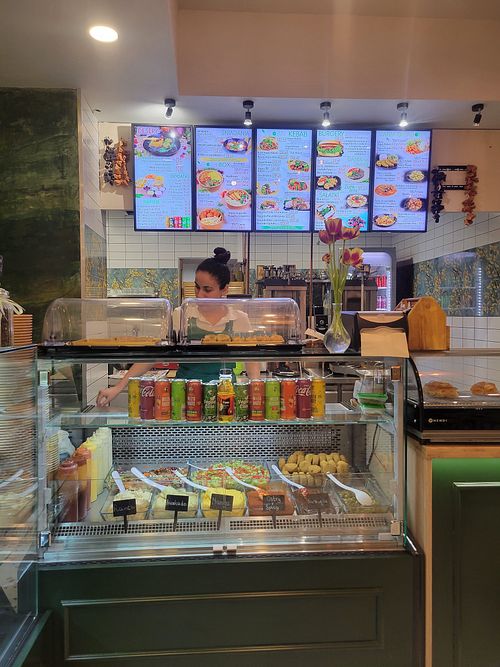Counter at Vegan World Kebab  in Warsaw