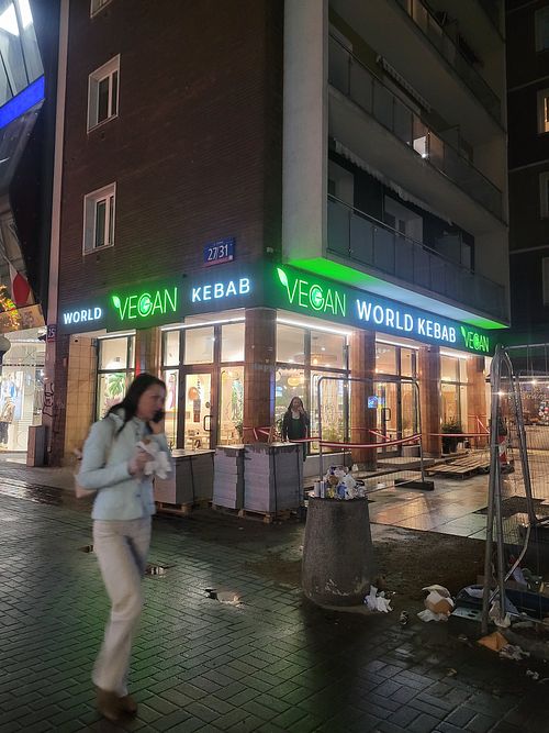 Outside at Vegan World Kebab  in Warsaw