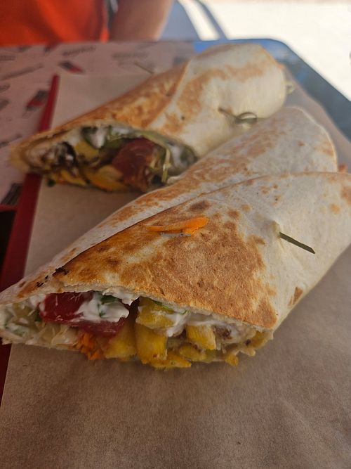 "Burrito" at St. Angus Burger Bar in Corinth