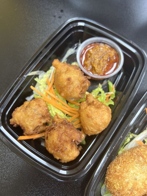 Coconut fritters  at Cisu Vegan House in Hanover
