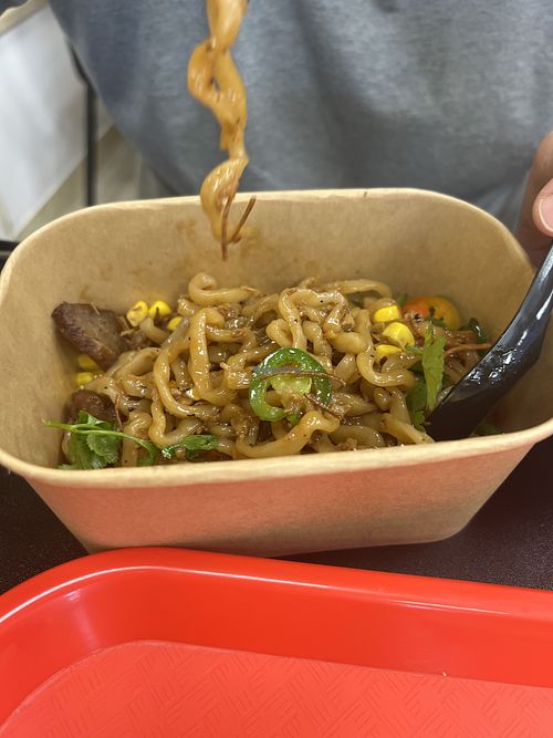 Black pepper ban mein   at Cisu Vegan House in Hanover