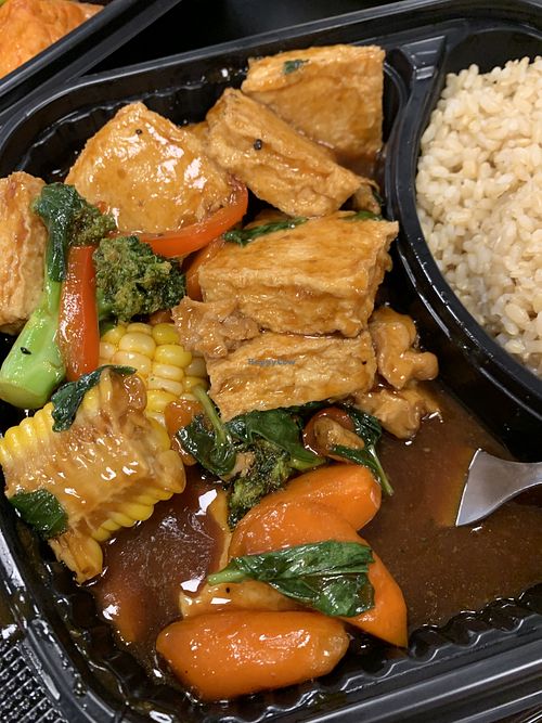 Basil Q tofu  at Cisu Vegan House in Hanover