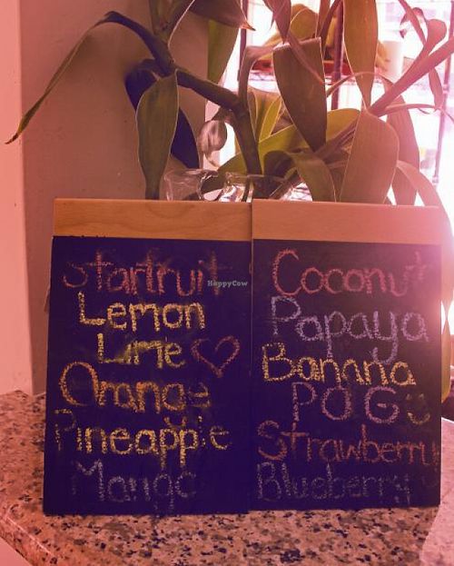 Choose from these AMAZING local fruits to create your own smoothie!!!  at Bamboo Fresh in Lahaina
