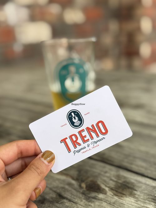 Card for using the tap wall  at Treno Pizzeria & Taproom in Temple