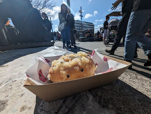 Passionfruit donut at Dirty Donuts in Wellington