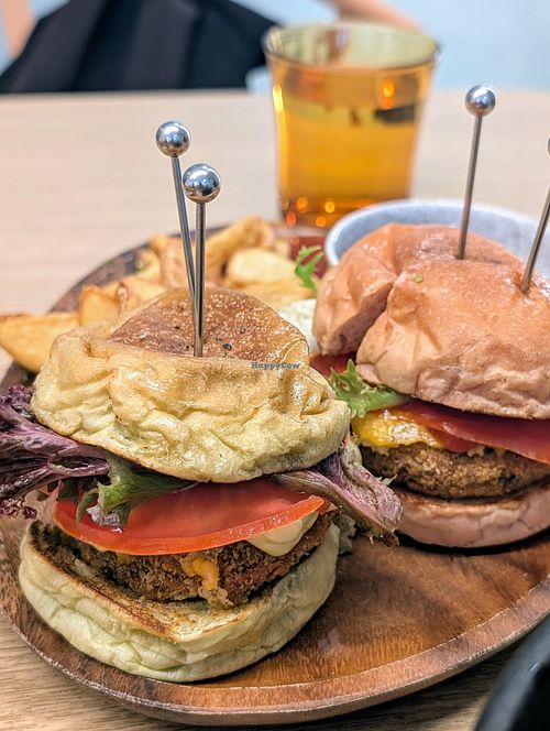 Bean burgers - ok at Root Kitchen in Taipei