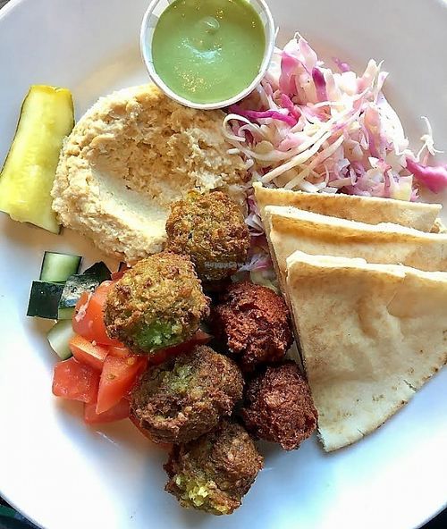 Stoplight Platter at Foxy Falafel in St Paul