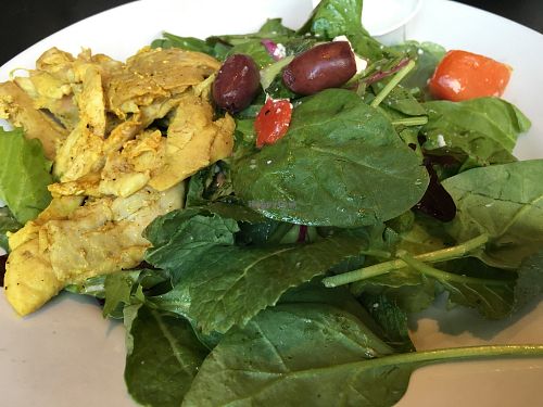Greek Salad w/ Chicken Shawarma at Foxy Falafel in St Paul