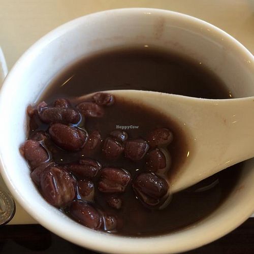 lightly sweet bean soup dessert at Bodhi Veggie Cuisine in Rosemead