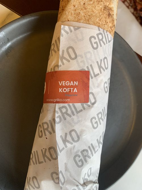Vegan kofta wrap  at Grilko in Wokingham