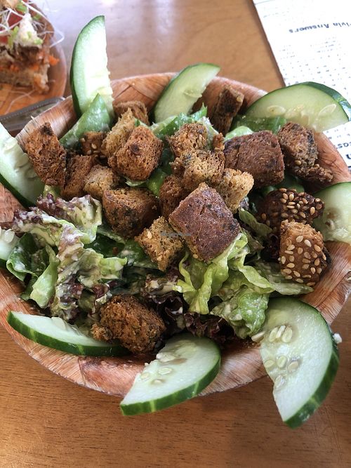 Vegan Caesar side salad  at Sweet Cane Cafe in Hilo