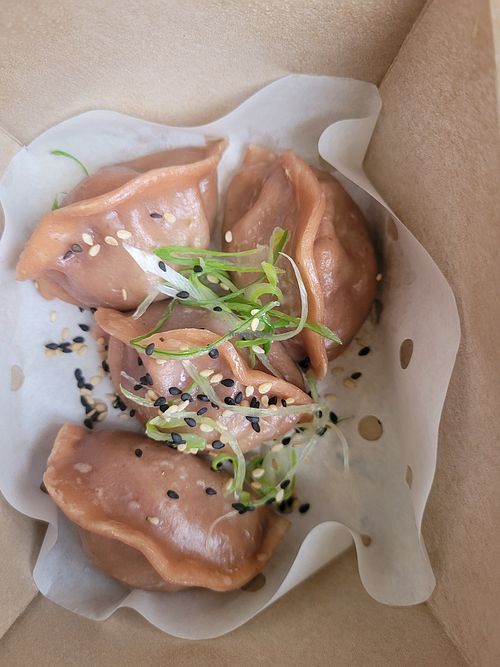 Tofu dumplings, quite good at Peng Dumplings in Basel