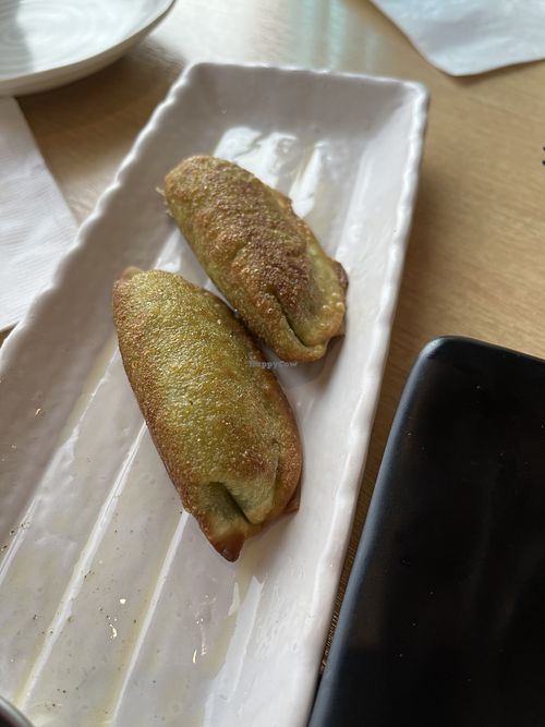 Veggie gyoza   at TonTon Sushi in Vancouver