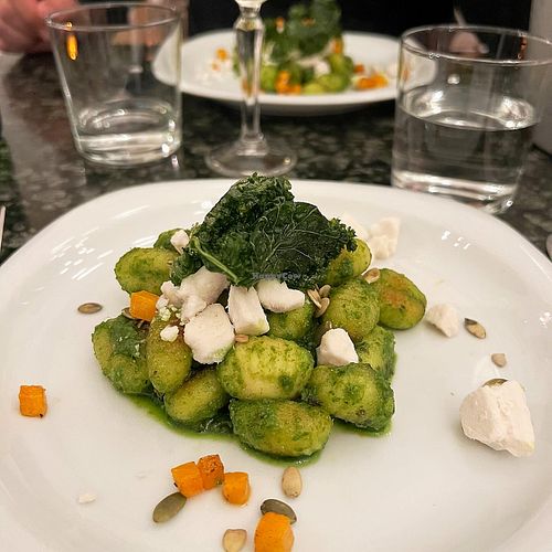 Pumpkin gnocchi   at Kirsikka in Helsinki