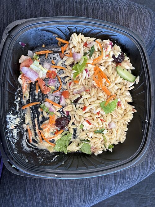 Couldn’t eat half my plate because the quinoa had feta despite being labeled as vegan.   at MSP - Greek Kitchen - T1 in St Paul