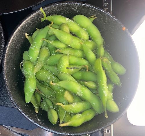Salted Edamame   at Silk in Dubrovnik