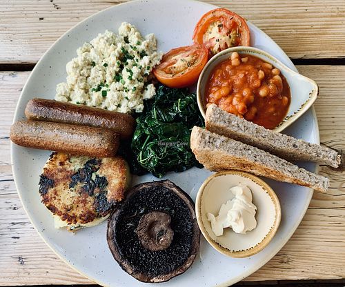 Monster veggie brekky at The Green Rocket Cafe in Bath