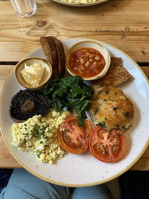 Monster veggie brekky (gluten free)  at The Green Rocket Cafe in Bath