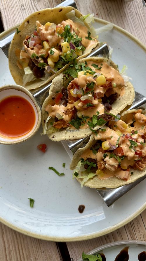 Mushroom tacos  at The Green Rocket Cafe in Bath